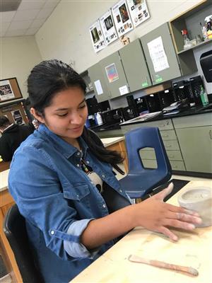Art club student 